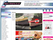 Tablet Screenshot of fabric-dreams.co.uk